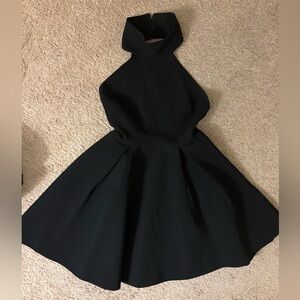 Finders Keepers Black Backless High Neck Dress